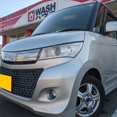 走行9万キロ台！月々9千円〜分割払い可❗️ 車検2年付き！【名義変更代込み】大人気☆スズキ パレットSW☆HDDナビ付き☆走行中DVD観れます☆バックカメラ付き☆電動スライドドア☆ドラレコ☆スマートキー☆フルオートエアコン☆社外アルミ☆事故修復歴無し☆そのまま乗って帰れます‼️の画像
