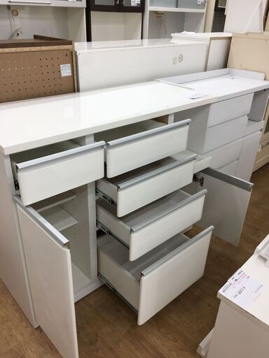 ★ジモティ割あり★ ニトリ　NITORI レンジ台  W120×D51×H85 クリーニング済み SJ5223 ☆ジモティ割あり☆ NITORI ニトリ レンジ台 W120×D51×H95