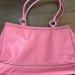 コーチ　coach トートバッグ　ピンク　おしゃれの画像