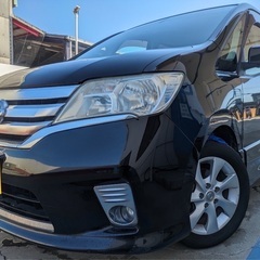 月々1.1万円〜分割払い可❗️車検2年付き！大人気☆ニッサン セレナハイウェイスター☆クルーズコントロール搭載☆8人乗り☆SDナビ付き☆走行中DVD観れます☆バックカメラ付き☆両側電動スライドドア☆ドラレコ付きのフル装備☆車内広々三列シート‼️の画像