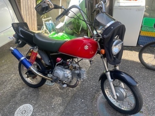 バイク スズキ　GS50 赤　今ならタコメーター付けます！