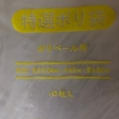 Trust pack 特選ポリ袋　残り10袋の画像