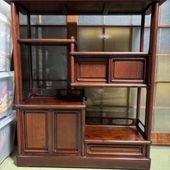 【お取引終了】茶箪笥 茶棚 飾棚 唐木 茶道具 煎茶道具 昭和レ...