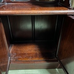 【お取引終了】茶箪笥 茶棚 飾棚 唐木 茶道具 煎茶道具 昭和レトロ アンティークの画像