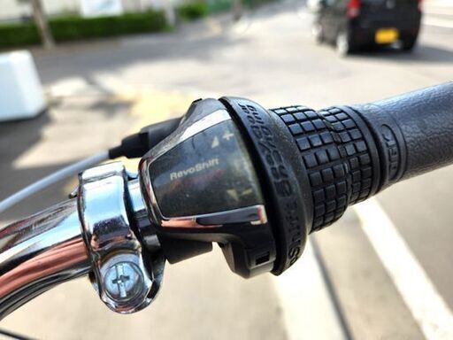 27インチ 6段変速 自転車 FUERTE ママチャリ ブラック カゴ 鍵付き 札幌市 平岸店
