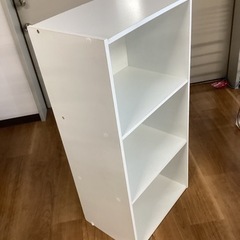 カラーボックス(白)【町田市再生家具】0511 Aの画像