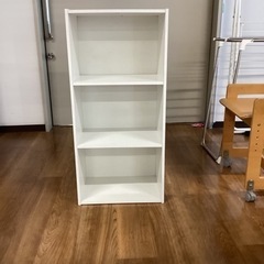 カラーボックス(白)【町田市再生家具】0511 A