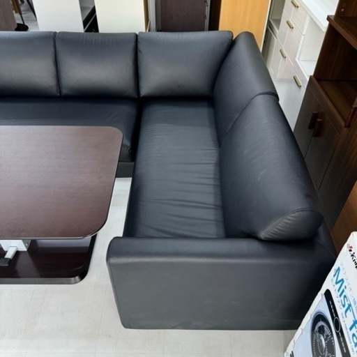【超美品‼️】定価127,111円♪ ニトリ ソファダイニングセット 216cm幅3人掛けコーナーソファ 120cm幅昇降テーブル N