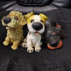 格安　三匹の子犬の置物セット
