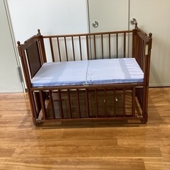 ベビーベッド【町田市再生家具】240371の画像