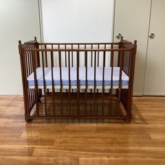 ベビーベッド【町田市再生家具】240371