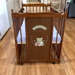 ベビーベッド【町田市再生家具】240371の画像