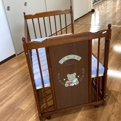 ベビーベッド【町田市再生家具】240371の画像