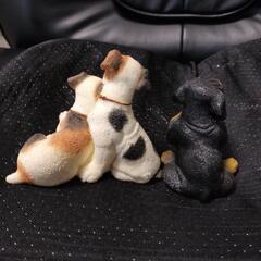 癒やし系わんこの置き物の画像