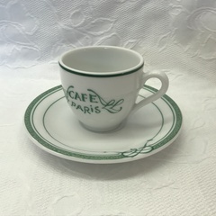 リモージュ磁器/コーヒーカップセット/CAFE PARIS/2客セット