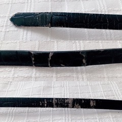 黒ベルト　合成皮革　長さ約94㎝　細ベルト:ファッション小物の画像