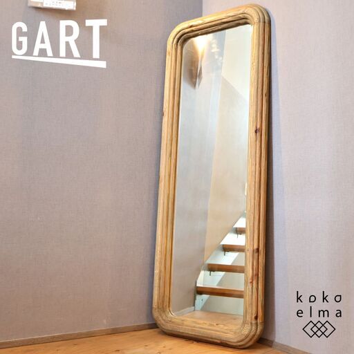 GART(ガルト)/MOSH(モッシュ)のパイン古材を使用したREGEN(レーゲン)全身ミラーです！パイン古材を使用した経年変化の風合いが表現されている武骨なヴィンテージテイストに仕上がった全身鏡。