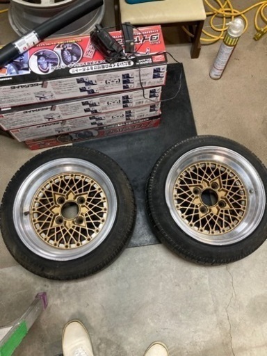 SS メッシュ　14インチ　7J オフセット不明2本