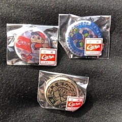 カープ　缶バッチの画像