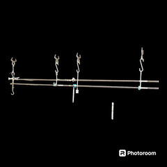 (中古)ステンレス 伸縮物干し竿 4本セットの画像