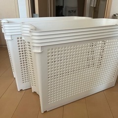 キャスター付き収納ボックス2個　スタッキング　の画像