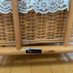 衣装ケース　引き出し　籐の画像