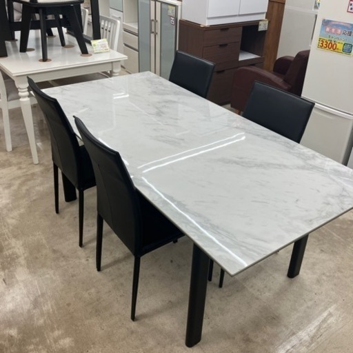 大理石 ダイニングテーブル セラミック 東京インテリア 送料込み ダイニングテーブル 大理石調 セラミック天板 4人 6人掛け 180cm