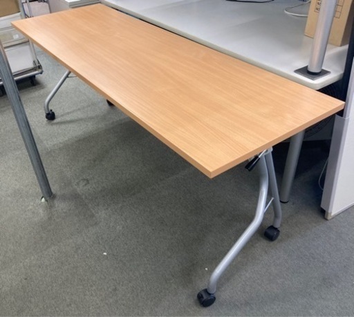 フォールディングテーブル 木目 180×60 中古