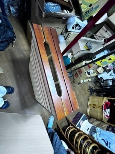折り畳み すのこベット ブラウン　木製  ほぼ未使用品