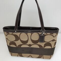 美品！　コーチ　coach　 シグネチャーハンドバッグ　F47750