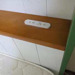 宮付きシングルベッドの画像
