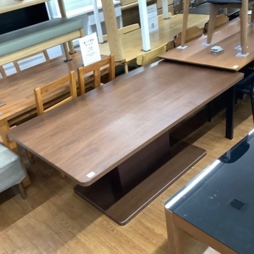 ダイニングテーブル　FORMAX GTLL16WN ブラウン　スライド