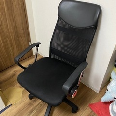 【引き取り限定】背中がムレにくいハイバックチェア ブラック