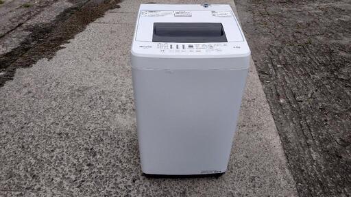 【リサイクルサービス八光】2018年製  ハイセンス  4．5kg 全自動洗濯機   ホワイト  HW-E4502