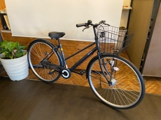 【LEDオートライト】27インチ自転車　シングルギア