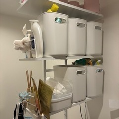 洗濯機 棚 洗面台の画像