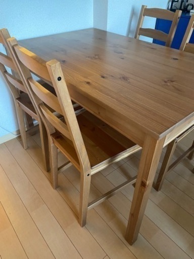 IKEA ダイニングテーブル、チェア4脚セット