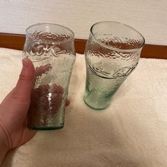 グラス2個セット（コカコーラロゴ入り）