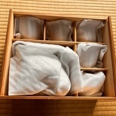 陶磁器　萩焼　急須湯呑5客セットの画像