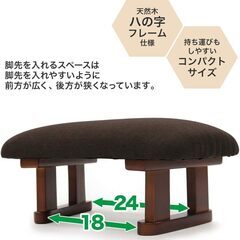 【決まりました】天然木脚 coloreシリーズ 　ブラウン色の画像