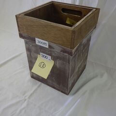 木製　ゴミ箱　アンティーク塗装（シャビー塗装）　⑫　ゴミ袋は特小サイズの画像