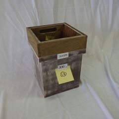 木製　ゴミ箱　アンティーク塗装（シャビー塗装）　⑫　ゴミ袋は特小サイズの画像