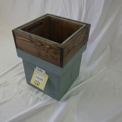 木製　ゴミ箱　アンティーク塗装（シャビー塗装）⑮　特小サイズの画像