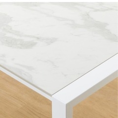 大理石調エクステンションテーブルの画像