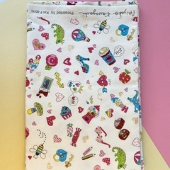 新品 Kei fabric製 ミヤコカワグチ カラフル スカル レトロ  Y2Kの画像