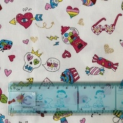 新品 Kei fabric製 ミヤコカワグチ カラフル スカル レトロ  Y2Kの画像