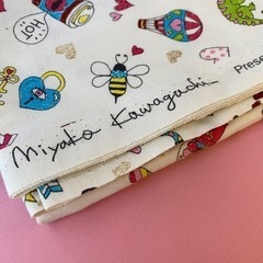 新品 Kei fabric製 ミヤコカワグチ カラフル スカル レトロ  Y2Kの画像