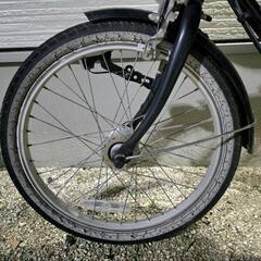 子供乗せ自転車★マンマ★チャイルドシート★前後セット★前20インチ★後22インチ★6段変速星3人乗りの画像