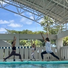 プールサップヨガ(月2回•金曜10:30-11:15開催中)