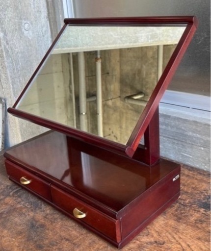 karimoku/カリモク 鏡台 ドレッサー 引き出し付き インテリア 現状品 家具 ドレッサー